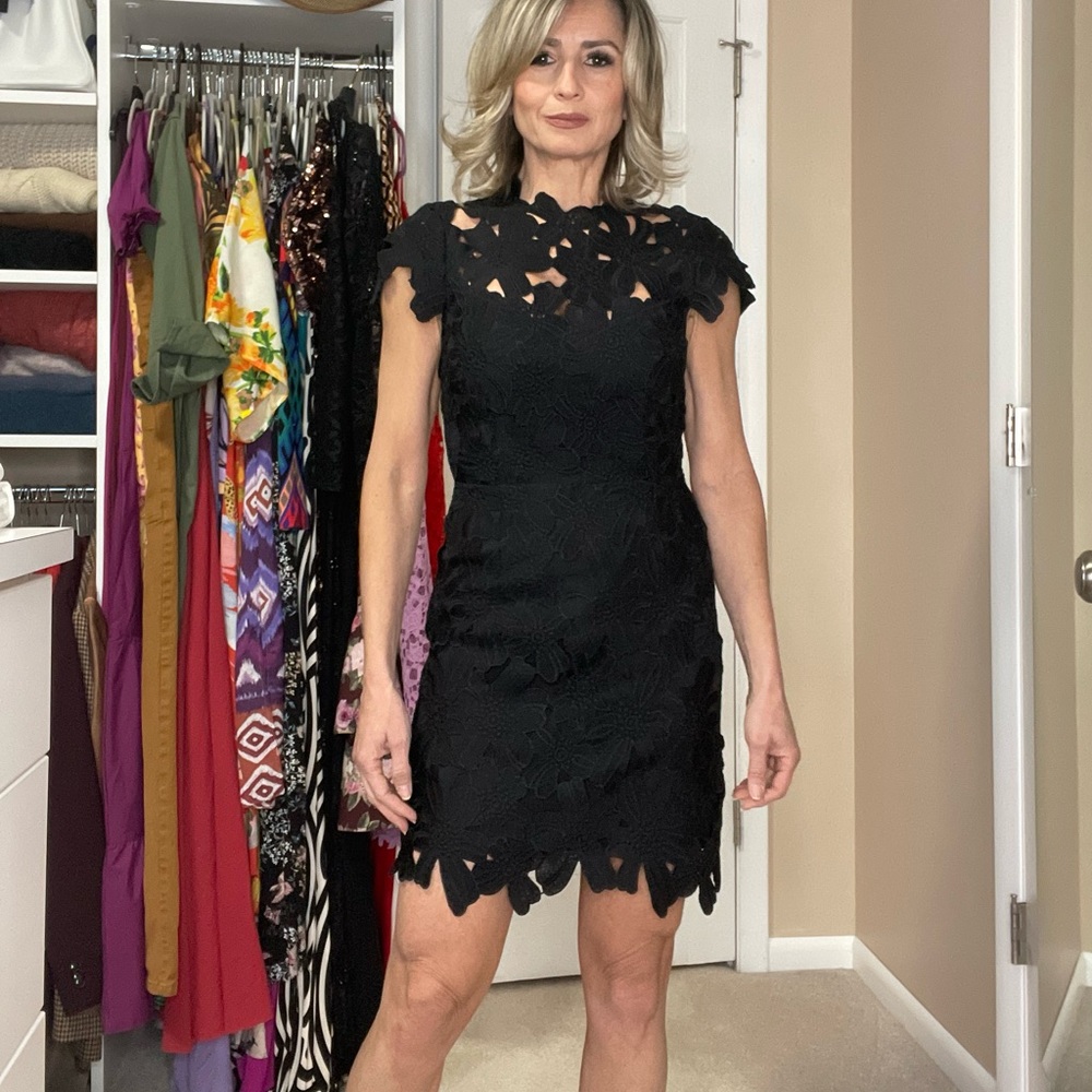 Dolce Vita Jayleen Lace Mini Dress in Black Size S